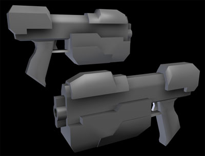 Uv Unwrapping And Painting A Gun In Bodypaint Tutorial: Final Result